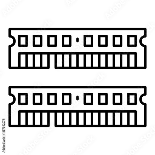 ram line icon with editable stroke