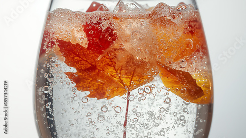 一杯の中の紅葉詩