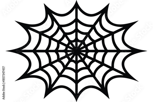 spider web vector icon silhouette