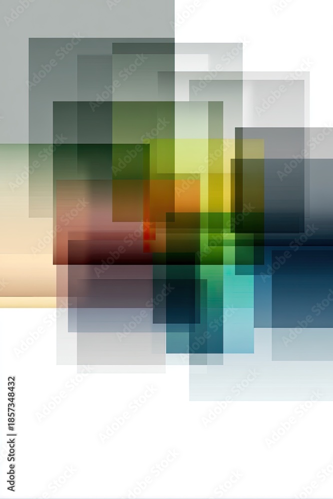 Obraz premium Abstract Geometric Pattern With Overlapping Squares