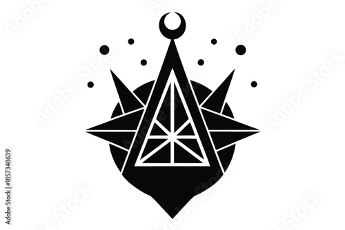 magic symbol vector icon silhouette