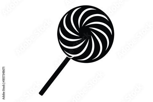 lollipop candy vector icon silhouette