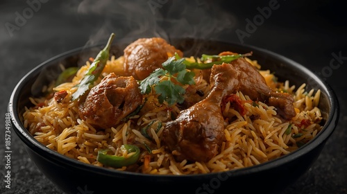 Authentic Chicken Biryani with Aromatic Basmati Rice