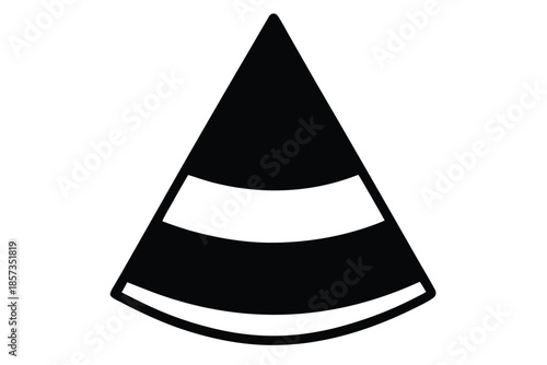 candy corn vector icon silhouette