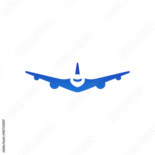 minimalist Air travel logo icon design with airplane element for travel agency, transport