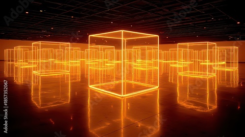 A vast, industrial warehouse, its interior bathed in the harsh glow of fluorescent lights, was a testament to the power of human ingenuity 