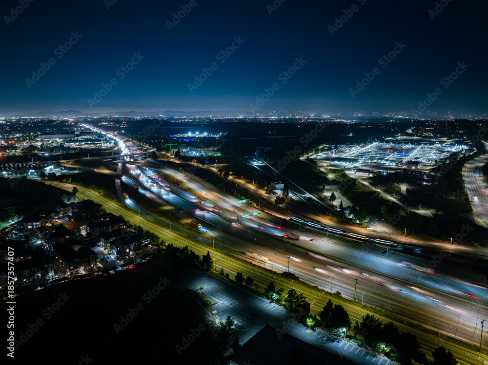 Obraz premium 5 freeway dusk night