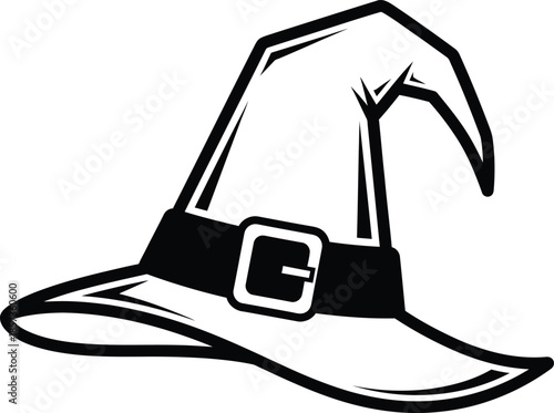 Witch Hat Halloween Magic Vector Illustration