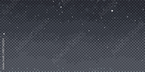 A dark background adorned with scattered glittering white star particles