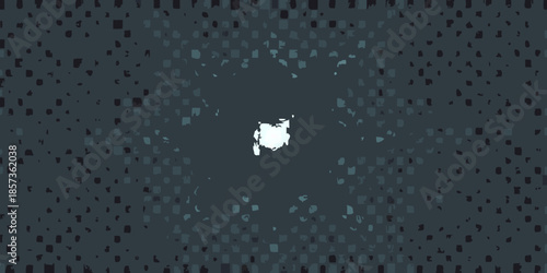 Abstract blue background with a bright central light source and dotted texture