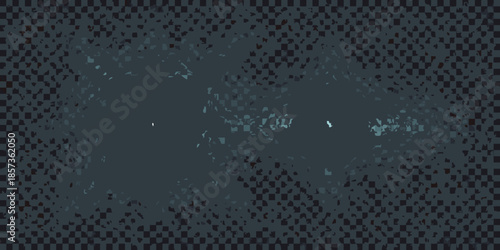 Abstract dark blue pixelated background with scattered bright spots and texture