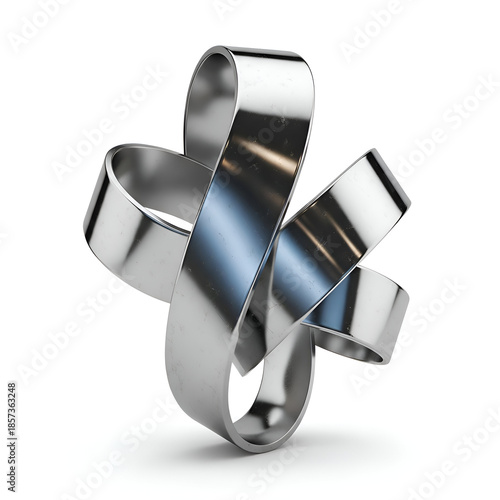 Modern abstract metal sculpture