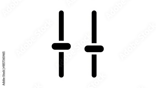 Equalizer Control: Minimalist and modern graphic of a equalizer sliders. Evoking a sense of precision and balance in audio manipulation.