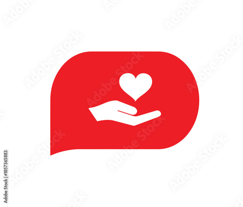 donate sign on white background