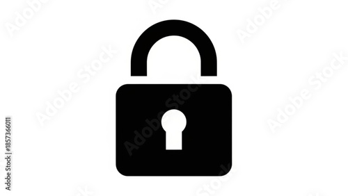 Security Symbol: The symbol of a sturdy padlock, a universal representation of protection and confidentiality, isolated against the background.