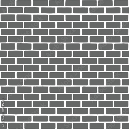 Seamless black brick wall texture pattern, realistic masonry background illustration for construction, architecture, modern design, industrial surface concept