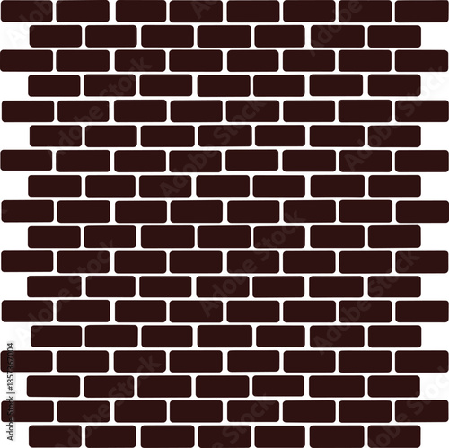 Seamless black brick wall texture pattern, realistic masonry background illustration for construction, architecture, modern design, industrial surface concept