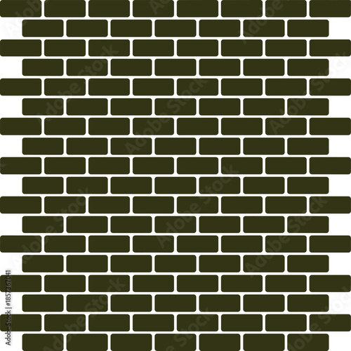 Seamless black brick wall texture pattern, realistic masonry background illustration for construction, architecture, modern design, industrial surface concept