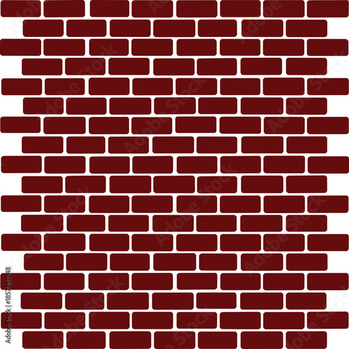 Seamless black brick wall texture pattern, realistic masonry background illustration for construction, architecture, modern design, industrial surface concept