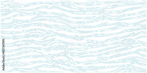 Abstract light blue wavy lines forming a seamless repeating pattern background