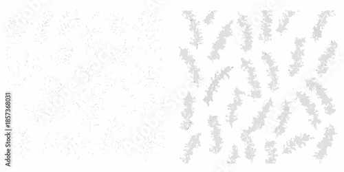 Abstract composition of gray vertical lines on a white background