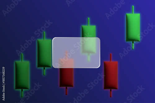 Stock Market Candlestick Chart Trading Background
