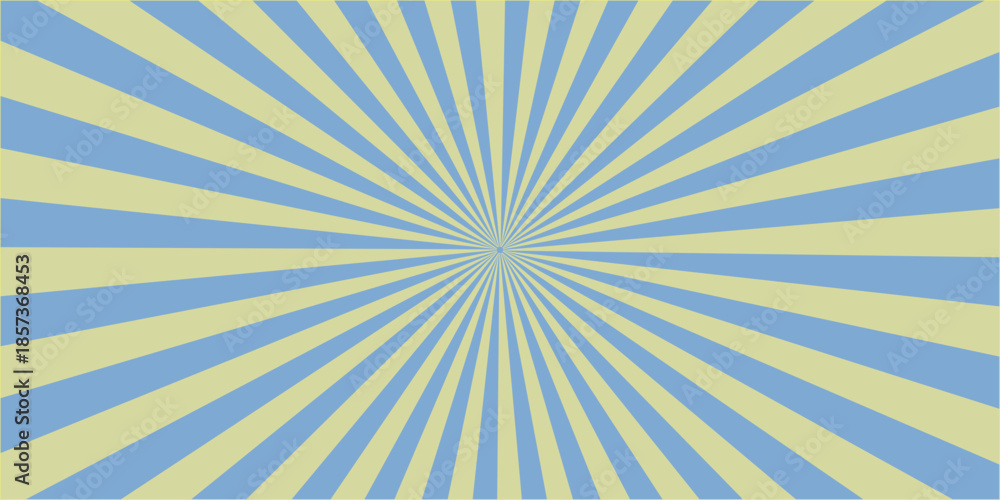 Obraz premium Vintage grunge sunburst vector pattern illustration with radial retro rays light texture design