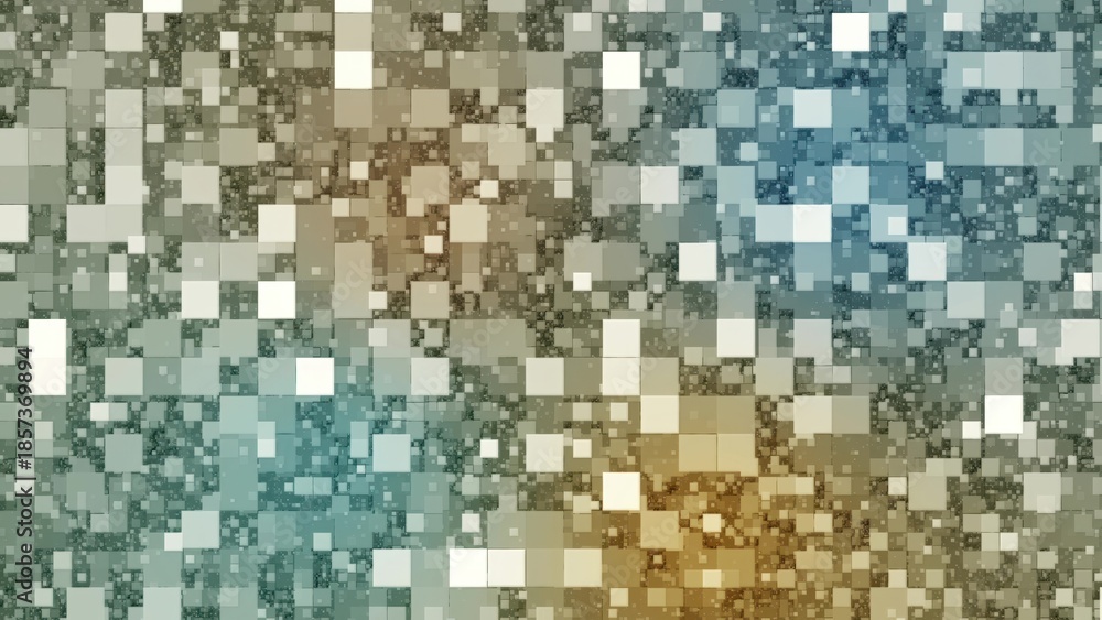 Fototapeta premium Abstract geometric digital pixelated background with squares