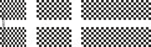 Black and white checkerboard seamless pattern with repeating square tiles. High contrast geometric design creates a classic optical texture. Perfect for backgrounds textiles branding and modern