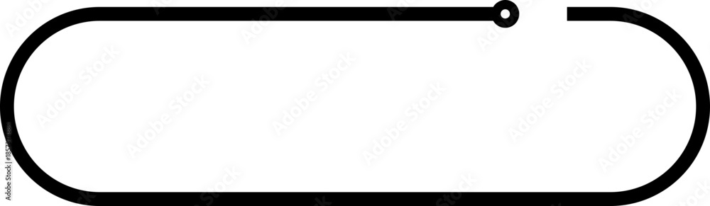Obraz premium Line Rounded Rectangle