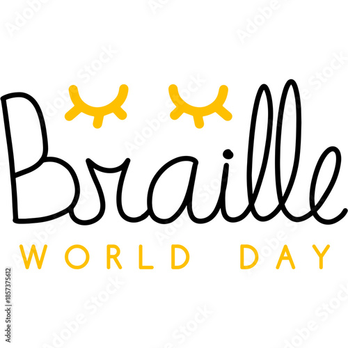Lettering World Braille Day