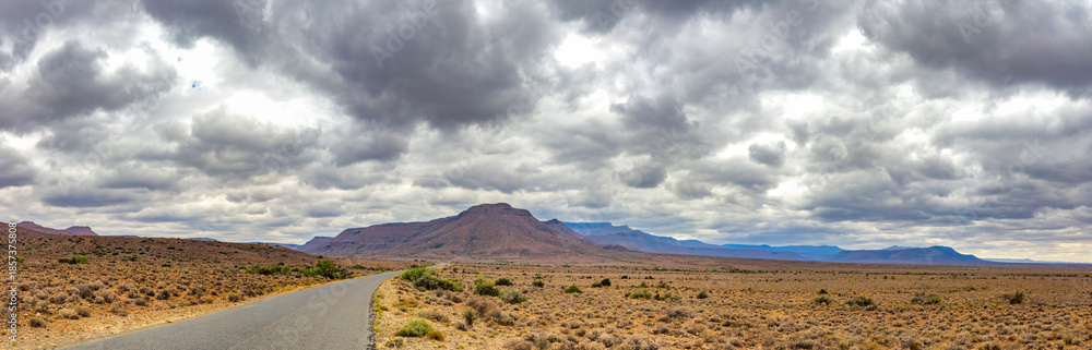 Obraz premium View of Arid desert landscape in the Karoo