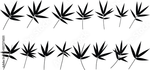 Witch Silhouettes Collection, Magic Spells, Broomsticks, and Pointed Hat Black Icons, Halloween Fantasy Costume, Sorceress, Wizardry Vector Graphic Set