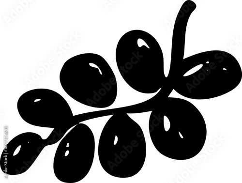 Hand Drawn Grape, Whimsical Wedding Illustration