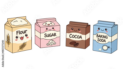 Adorable Cartoon Baking Supplies Essential for Kitchen Preparations