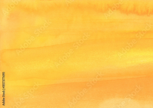 紙の質感のある柔らかな黄色とオレンジの水彩背景素材