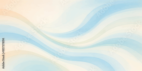 Abstract blue wavy background vector illustration