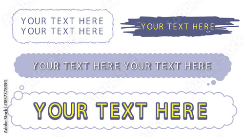 もこもことぎざぎざのテロップベース