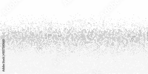 A grayscale abstract texture featuring a speckled grainy pattern across a white background