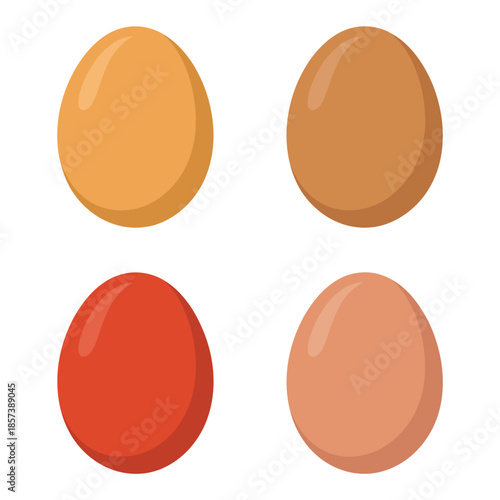 set of easter eggs