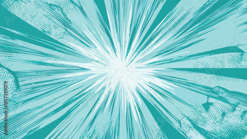 Abstract Radial Light Burst Background Illustration