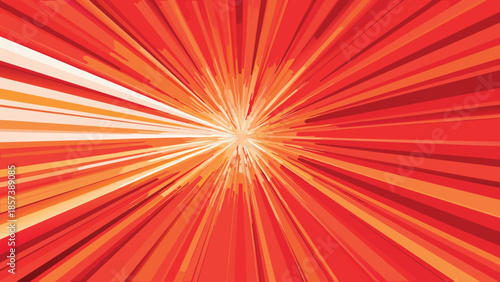 Red Radial Burst Background Illustration
