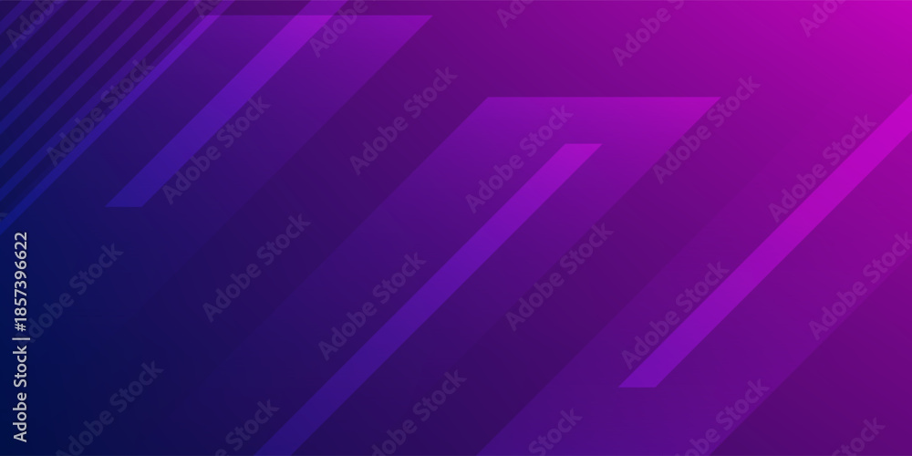 Obraz premium Futuristic Abstract Purple and Blue Gradient Background with Diagonal Tech Lines