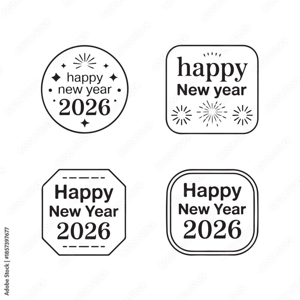 Fototapeta premium Happy New Year