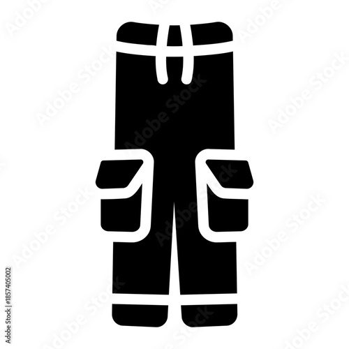 Cargo pants Solid icon