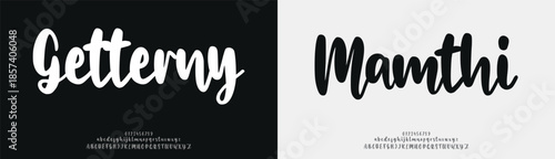 Beauty Luxury Script font alphabet logo. Typography beautiful fashion elegant classic letters serif italic fonts decorative wedding vintage retro logos. vector illustration
