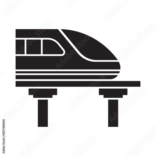 Freight train with locomotive, passenger train icons collection. Black silhouette of freight trains collection. Set of railway transport