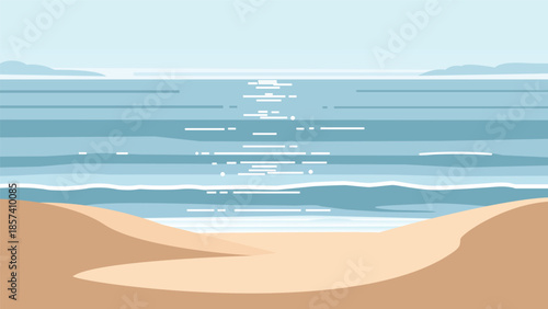 Serene Beach Landscape