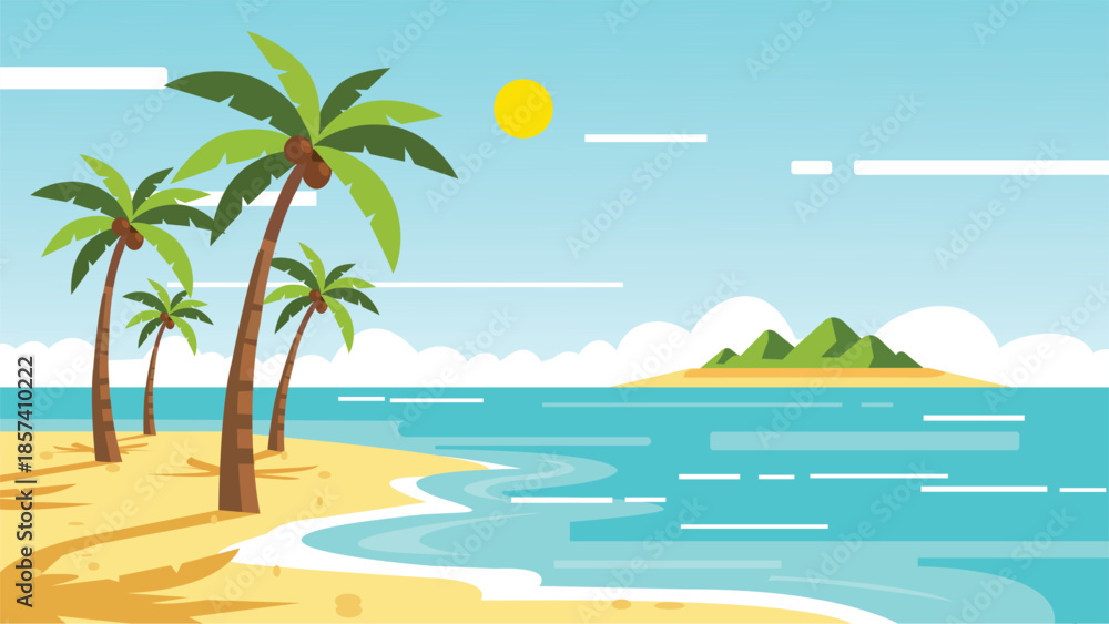 Obraz premium Tropical Beach Paradise