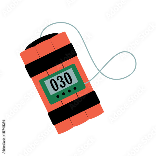 Military explosive weapons and danger icons collection set